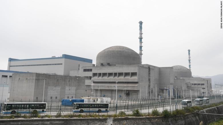 Giai đoạn 1 của dự án điện hạt nhân Đài Sơn hôm 20/12/2018. Ảnh: Xinhua.