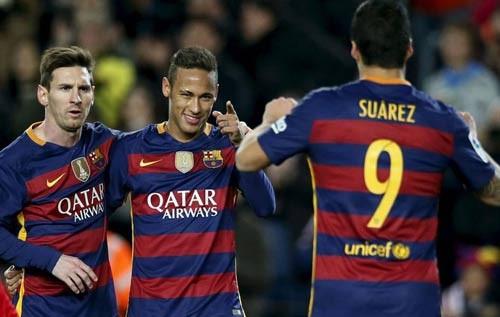 Tổng mức lương năm của Messi - Suarez - Neymar lên tới 48,3 triệu euro.