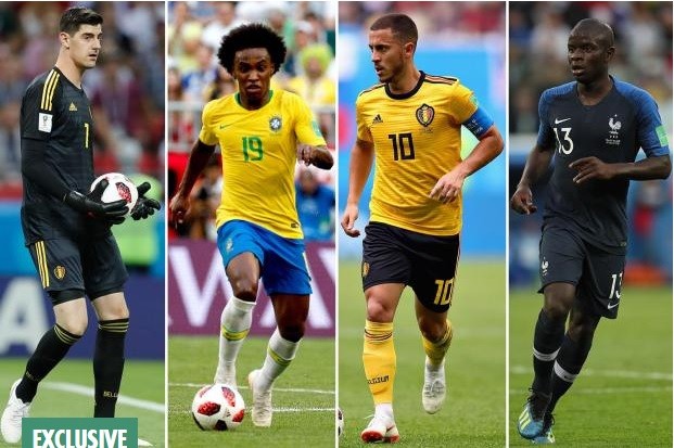 Eden Hazard, Thibaut Courtois, Willian và N’Golo Kante sẵn sàng ở lại Chelsea.