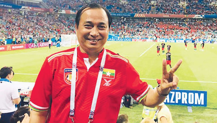 Chủ tịch Liên đoàn bóng đá Myanmar - ông Soe Moe Kyaw.