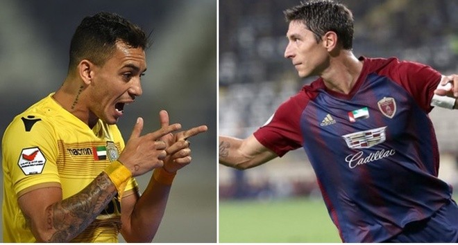 Tiền đạo người Brazil Caio Canedo (trái) và Sebastian Tagliabue (người Argentina) đủ điều kiện chơi cho ĐTQG UAE. Ảnh: Getty Images.