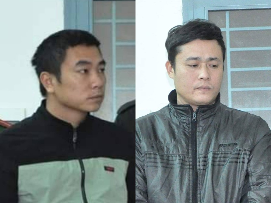 Hai đối tượng Đinh Văn Hiền và Đinh Công Quân vừa bị khởi tố, bắt giam. Ảnh: CA