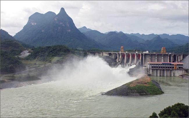 Do mực nước đang cao, hồ thủy điện Tuyên Quang có thể xả lũ trong thời gian tới