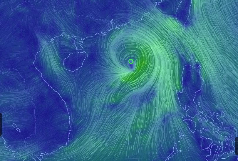 Theo dự báo, bão số 1 có hướng di chuyển vào đất liền tỉnh Quảng Đông (Trung Quốc)
