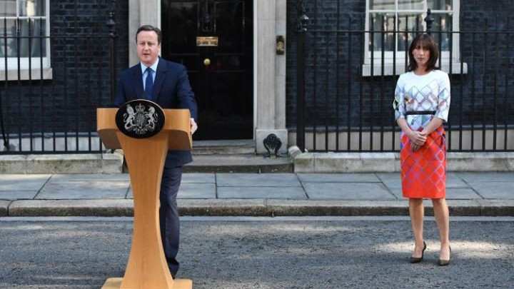 Thủ tướng Anh David Cameron vừa có bài phát biểu sau khi có kết quả trưng cầu dân ý