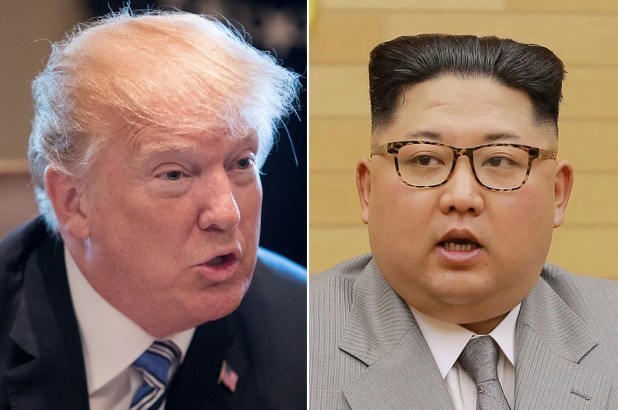 Tổng thống Mỹ Donald Trump và nhà lãnh đạo Triều Tiên Kim Jong-un. (Nguồn: New York Post)