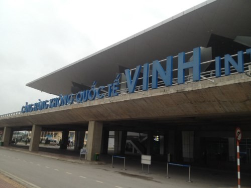 Sân bay Vinh-nơi xảy ra vụ việc.