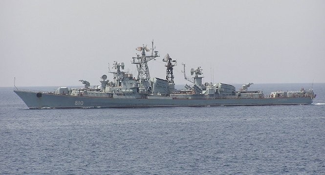 Một tàu khu trục của Nga. 