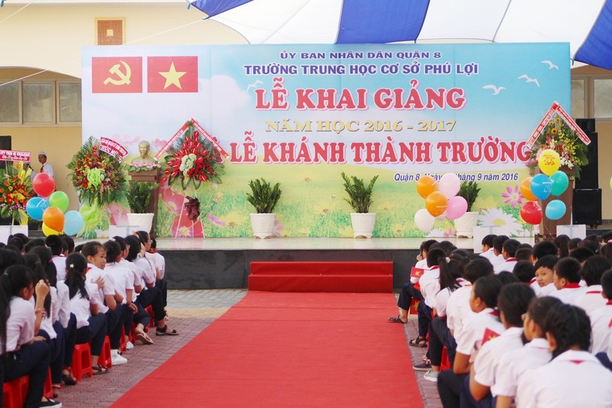 Trường THCS Phú Lợi nơi xảy ra sự việc