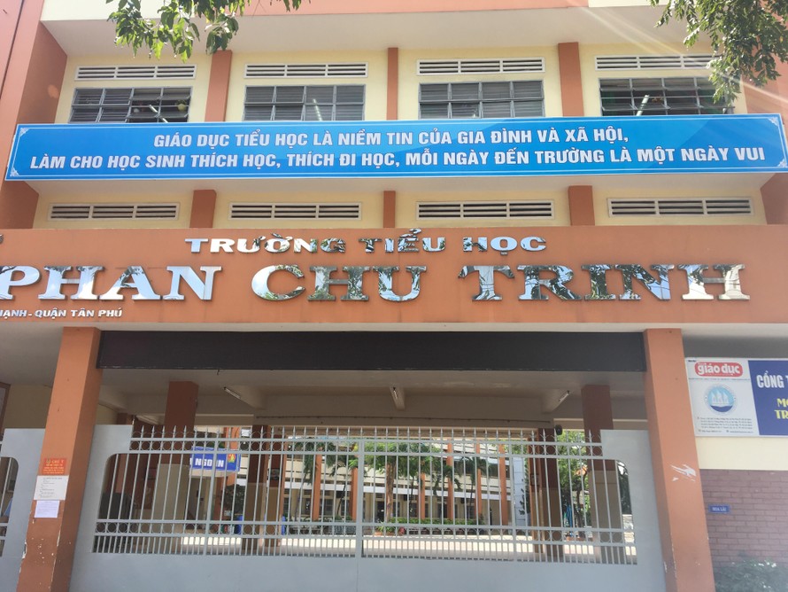 Trường Tiểu học Phan Chu Trinh nơi xảy ra vụ việc