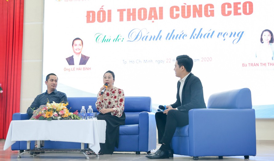 CEO Lê Hải Bình và CEO Trần Thị Thanh Hằng đối thoại với sinh viên ngày 22/12