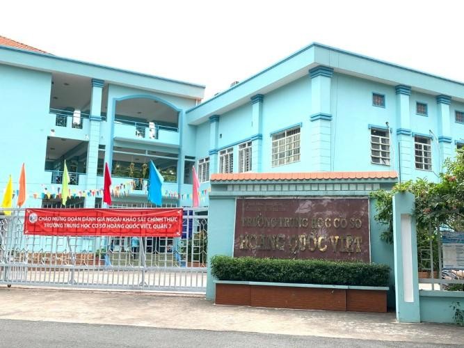 Trường THCS Hoàng Quốc Việt, quận 7, TPHCM nơi xảy ra sự việc