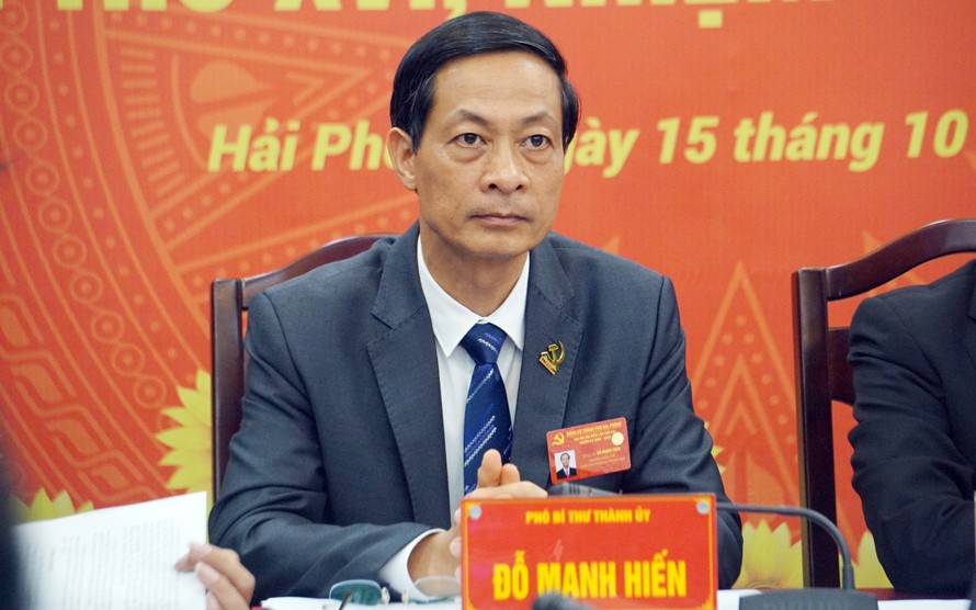 Ông Đỗ Mạnh Hiến - Phó Bí thư Thành ủy Hải Phòng. Ảnh: Tư liệu