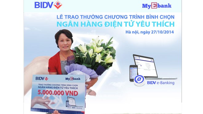 Niềm vui bất ngờ khi bình chọn cho BIDV e-Banking