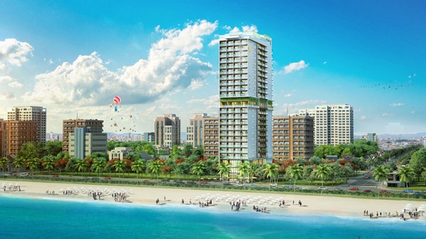 TMS Luxury Hotel Da Nang Beach có tầm nhìn trực diện bãi biển Mỹ Khê