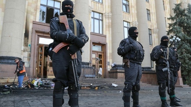  Lực lượng cảnh sát Ukraine. Ảnh: Itar-Tass