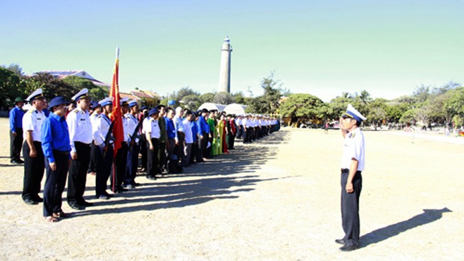 Cận cảnh lễ chào cờ trọng thể trên đảo Song Tử Tây