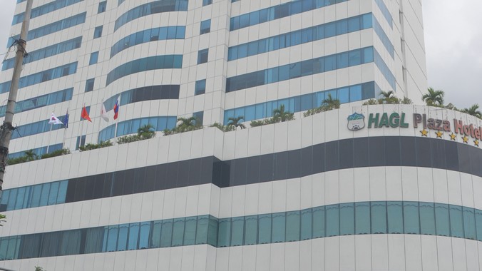 Tòa nhà khách sạn Hoàng Anh Gia Lai Đà Nẵng - nơi xảy ra vụ tai nạn.