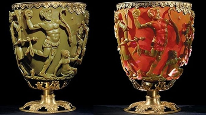Chiếc cốc Lycurgus tại bảo tàng nước Anh. Ảnh: Wikimedia Commons.