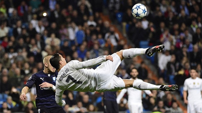 Ronaldo kết thúc vòng bảng mùa này với 11 bàn. Ảnh: Reuters.