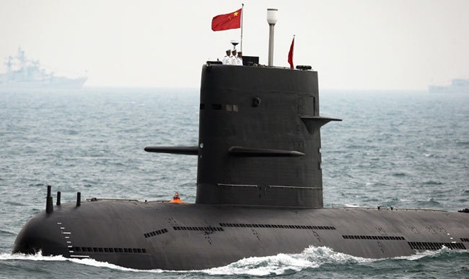 Một chiếc tàu ngầm của Trung Quốc. Ảnh: AFP.