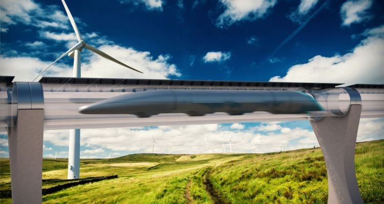 Mô hình Hyperloop của tương lai. Ảnh: Hyperloopone.