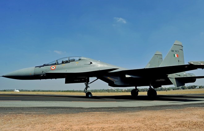 Máy bay tiêm kích Su-30MKI của không quân Ấn Độ. Nguồn: tass.com.