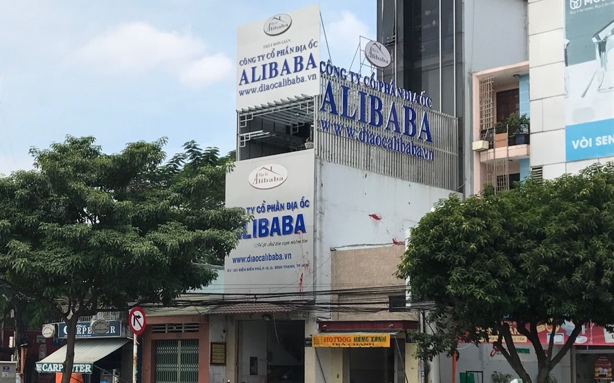 Cty Alibaba trụ sở tại số 321 đường Điện Biên Phủ, quận Bình Thạnh.