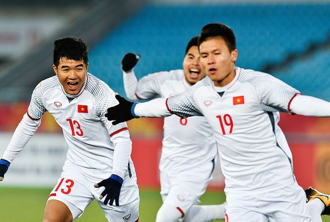 Quang Hải có màn trình diễn chói sáng ở VCK U23 châu Á 2018.