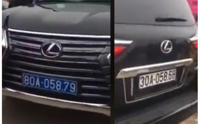 Hình ảnh chiếc xe Lexu LX570 trong đoạn clip. Ảnh cắt ra từ clip.