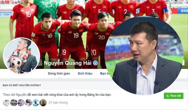 Bình luận viên Vũ Quang Huy tin sự cố bị hack facebook sẽ không ảnh hưởng tới phong độ của Quang Hải. 