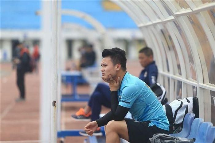 Quang Hải tiếp tục ngồi ngoài ở trận đấu của CLB Hà Nội với Thanh Hoá hôm 18/3.