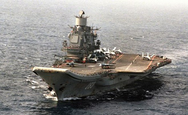 Tàu sân bay Đô đốc Kuznetsov.