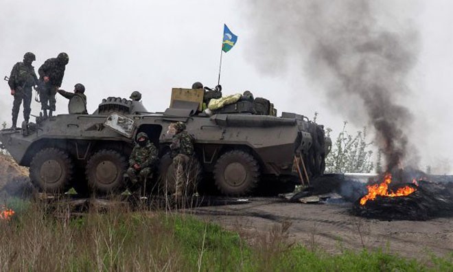 Quân đội Ukraine đã tiếp tục mở cuộc tấn công vào Slaviansk vào sáng nay (giờ địa phương).
