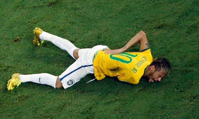 Chấn thương cột sống, Neymar sớm chia tay World Cup