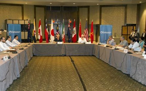 Các đại diện của 12 nước tham gia đàm phán TPP tại Hawaii