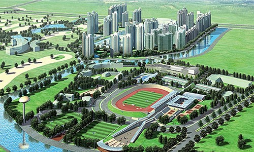 Phối cảnh khu Liên hợp thể thao Rạch Chiếc, địa điểm chính dự kiến tổ chức SEA Games 31 tại TP HCM.