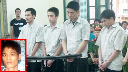 Nguyễn Văn Việt (ảnh nhỏ) và 4 đối tượng tham gia truy sát Giám đốc BV Nhanh Nhàn