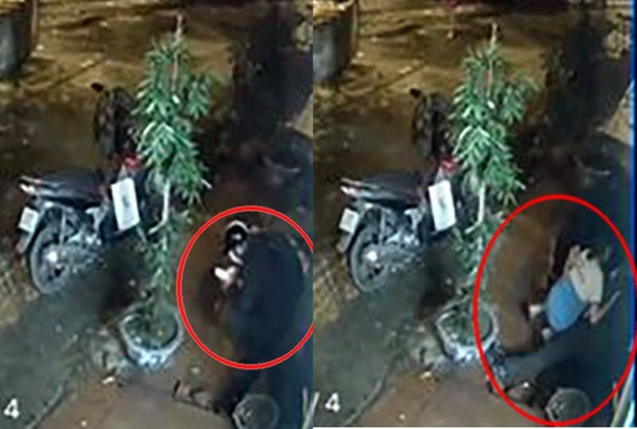 Hình ảnh nam sinh Trường đại học Giao thông vận tải bị trúng đạn tử vong - Ảnh cắt từ camera an ninh