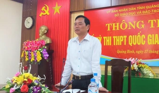 Ông Đinh Quý Nhân, nguyên Giám đốc Sở GD&ĐT Quảng Bình. Ảnh: VTC News