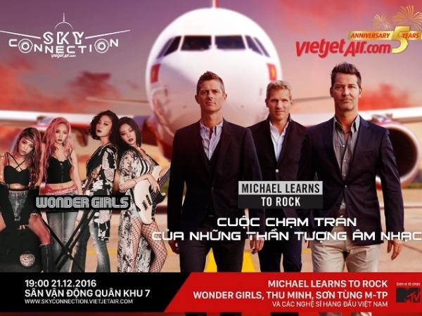 Michael Learn to Rock và Wonder Girls "chạm trán" ở "Sky Connection" tại Việt Nam