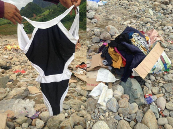 Bức ảnh tặng từ thiện bikini cho bà con vùng lũ quét Sơn La gây tranh cãi
