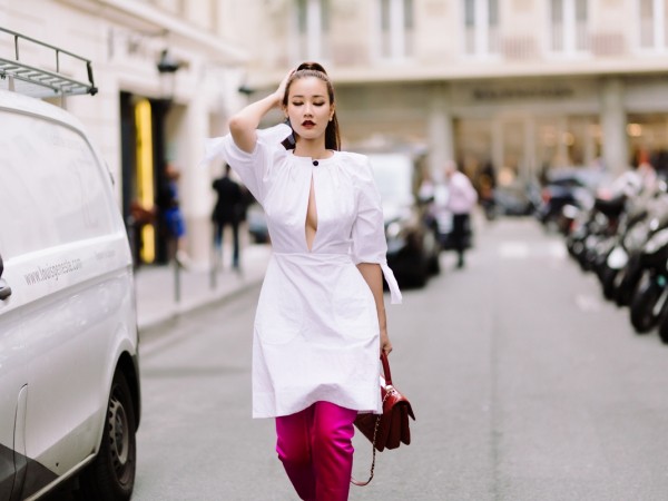 Maya khoe trang phục street style cá tính và cực cuốn hút ở Paris Fashion Week