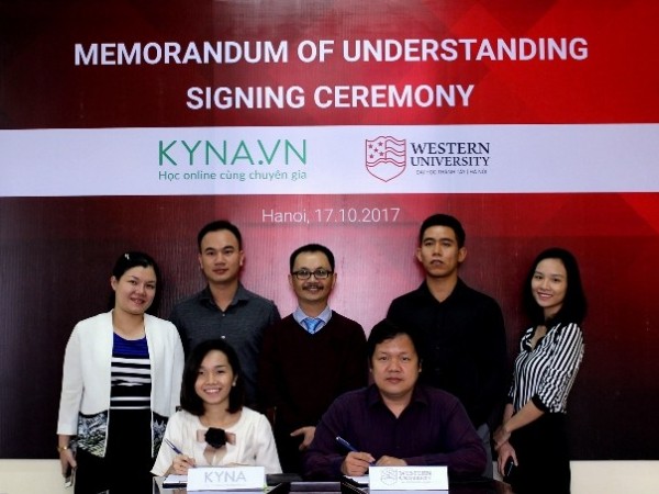 Trường đại học Thành Tây ký thỏa thuận hợp tác với Kyna