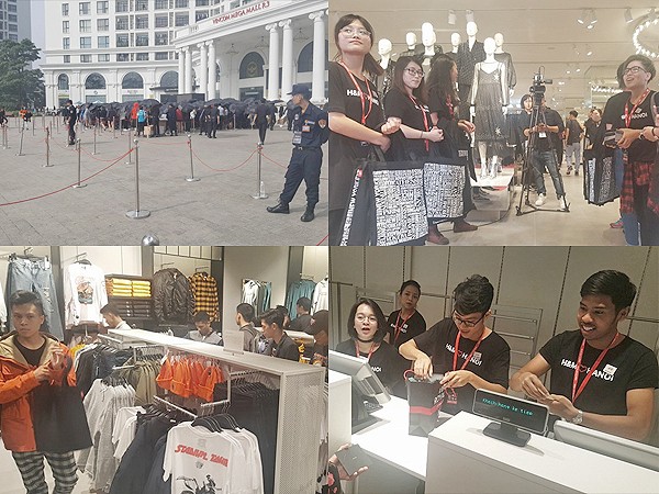 H&M Hà Nội chật cứng trong ngày đầu tiên khai trương, không ít người xếp hàng từ đêm hôm trước