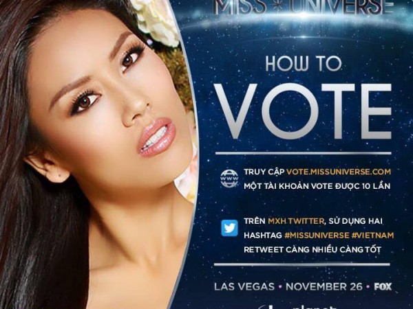 Đây là cách thức bình chọn giúp Nguyễn Thị Loan có cơ hội vào Top 16 "Miss Universe 2017"