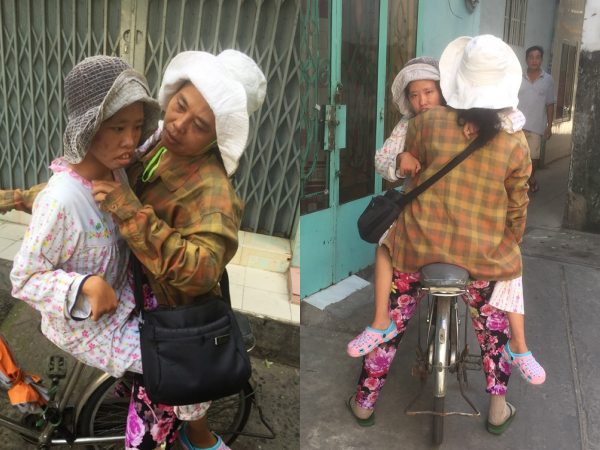 Cô gái 17 tuổi ngày ngày ngồi trên xe đạp mẹ chở khắp Sài Gòn