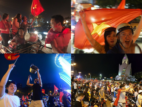 Chùm ảnh: Người dân khắp mọi miền Tổ quốc đổ ra đường ăn mừng kỳ tích của U23 Việt Nam