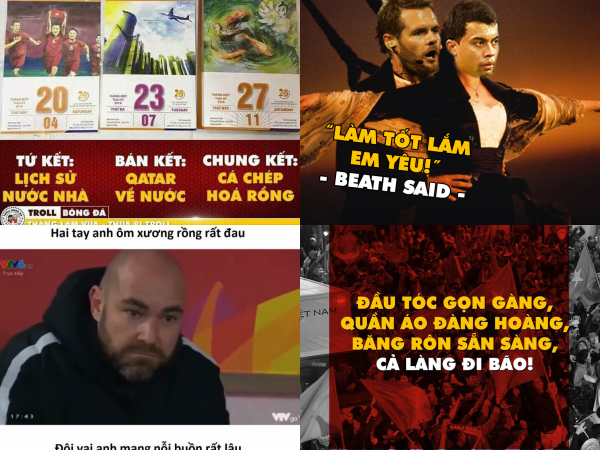 Dân mạng chế ảnh siêu hài hước ăn mừng chiến thắng của U23 Việt Nam