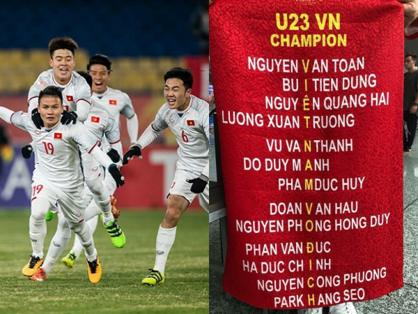 Ngạc nhiên chưa, tên cầu thủ U23 Việt Nam ghép lại thành "khẩu quyết" ai nấy đều thích mê!
